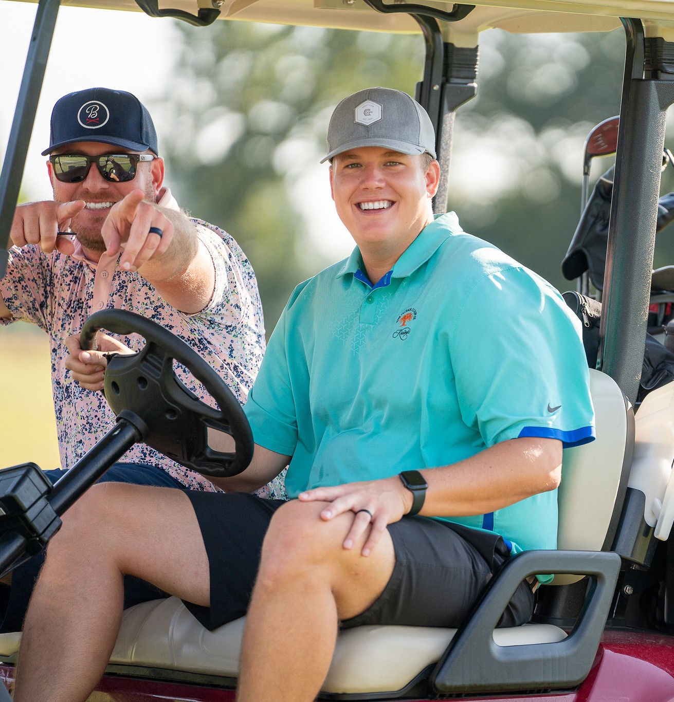 On the course